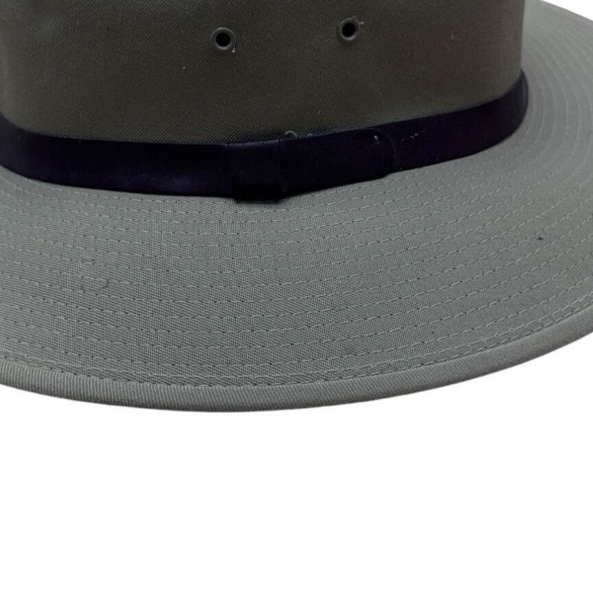 Hats In The Belfry Beige Wide Brim Fedora Western Hat With Black Band Size Large