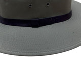 Hats In The Belfry Beige Wide Brim Fedora Western Hat With Black Band Size Large
