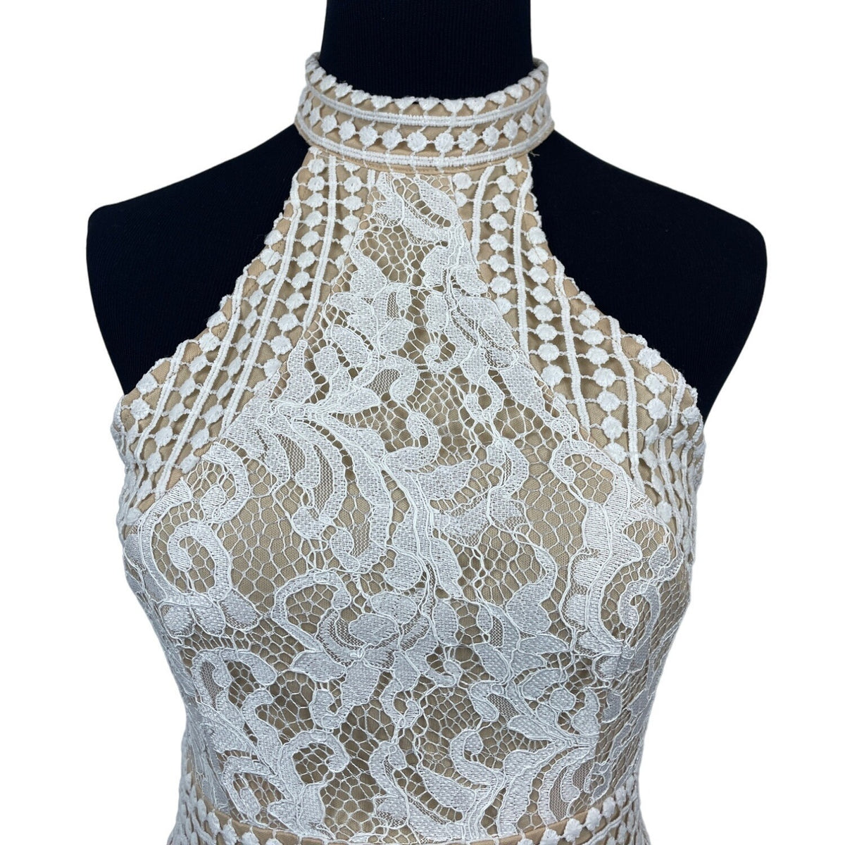 Pretty Little Things Women's White Bodycon Dress Size 4 (EUR 36)