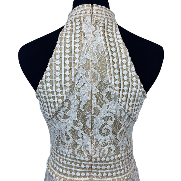 Pretty Little Things Women's White Bodycon Dress Size 4 (EUR 36)