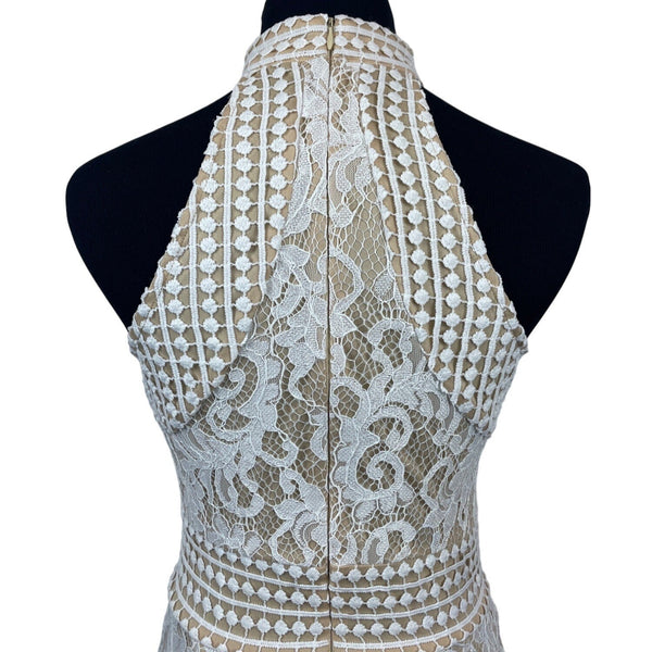 Pretty Little Things Women's White Bodycon Dress Size 4 (EUR 36)