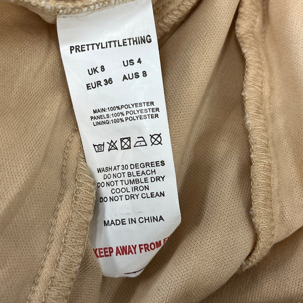 Pretty Little Things Women's White Bodycon Dress Size 4 (EUR 36)