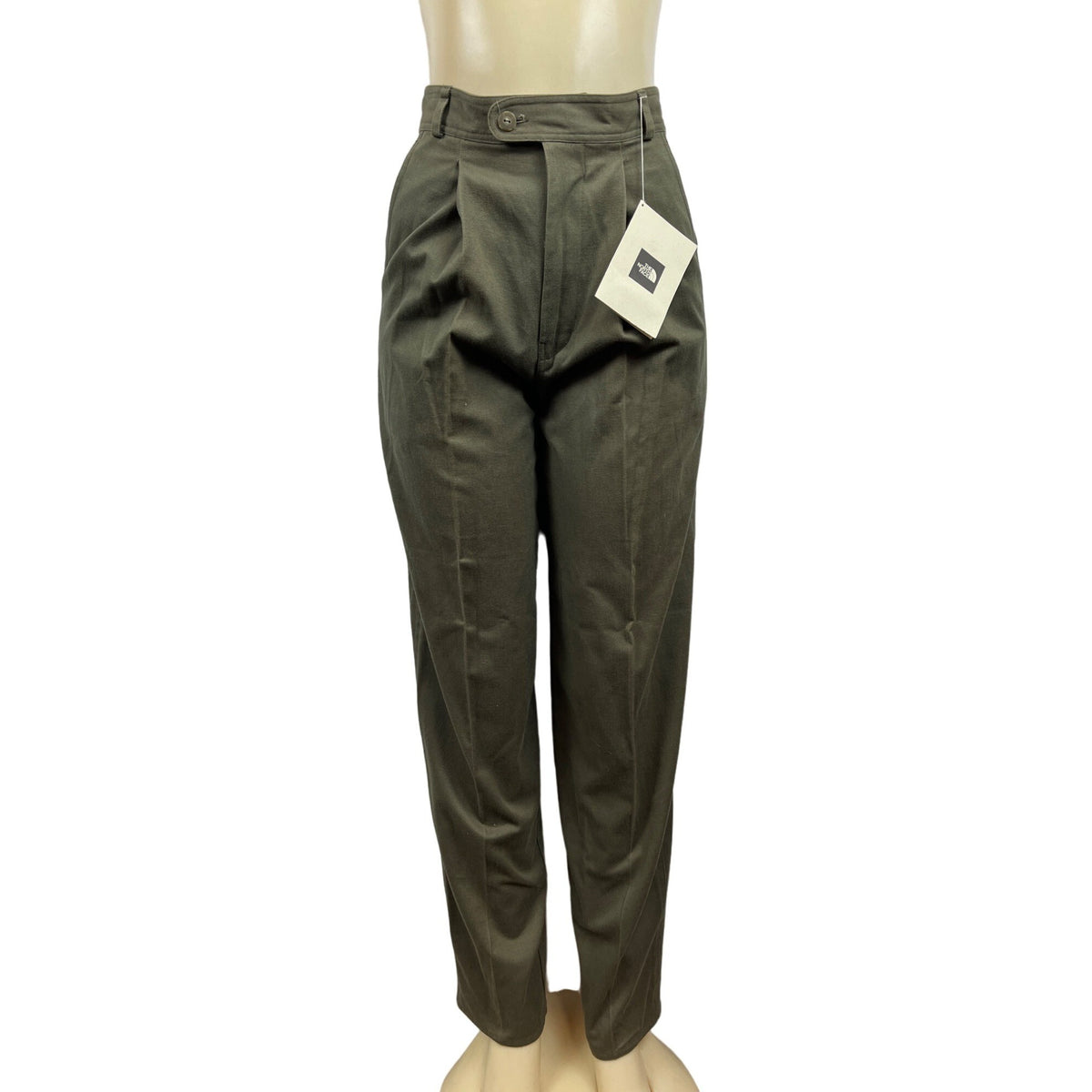 Vtg 90s The North Face Women's Olive Green High Waist Pegged Pants Sz 10 - NWT