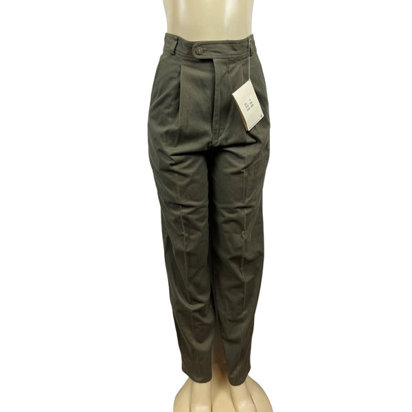 Vtg 90s The North Face Women's Olive Green High Waist Pegged Pants Sz 10 - NWT