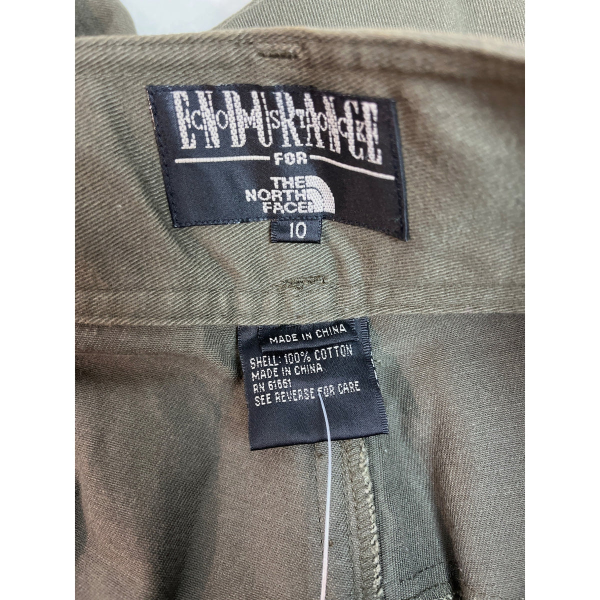 Vtg 90s The North Face Women's Olive Green High Waist Pegged Pants Sz 10 - NWT
