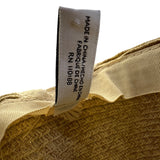 Nine West Womens Natural Straw Sun Hat With Cream Ribbon Accent