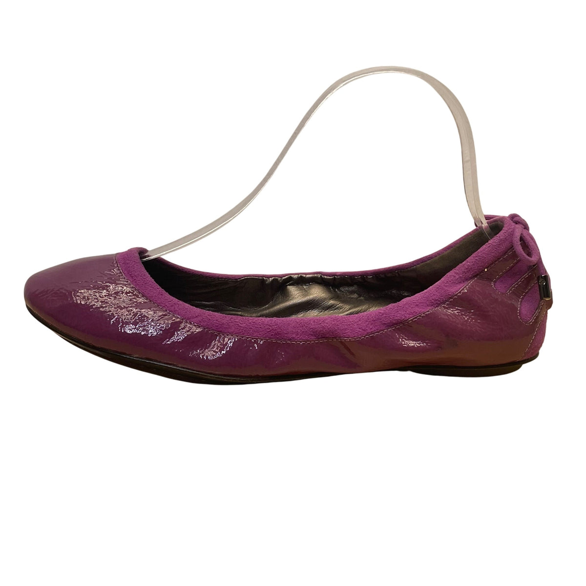 Maria Sharapova Women’s Purple Patent Nike Air Soles Ballet Flats Size 8B