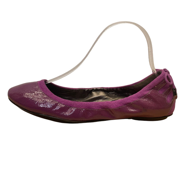 Maria Sharapova Women’s Purple Patent Nike Air Soles Ballet Flats Size 8B