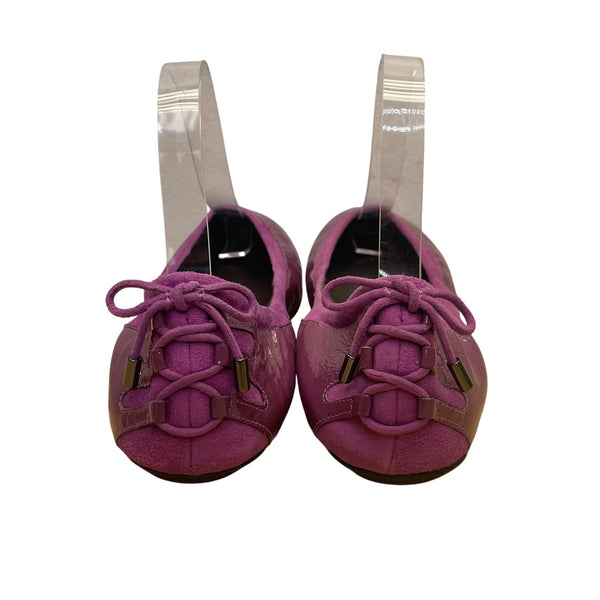 Maria Sharapova Women’s Purple Patent Nike Air Soles Ballet Flats Size 8B