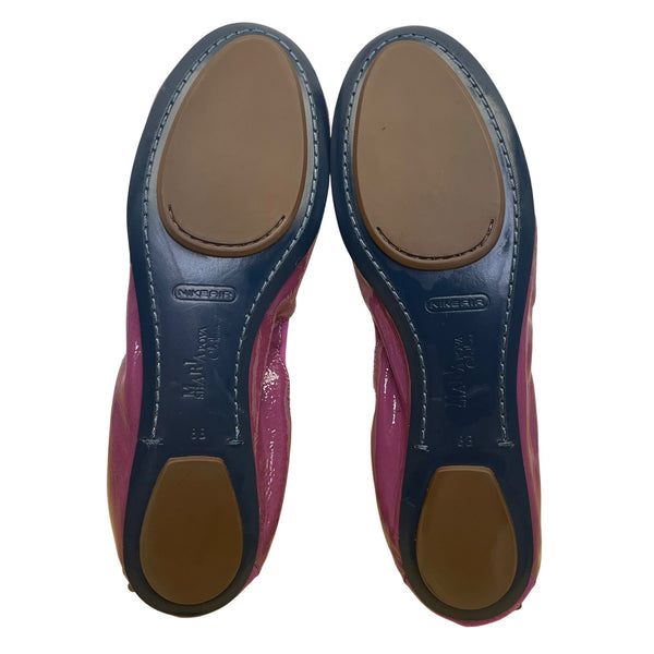 Maria Sharapova Women’s Purple Patent Nike Air Soles Ballet Flats Size 8B
