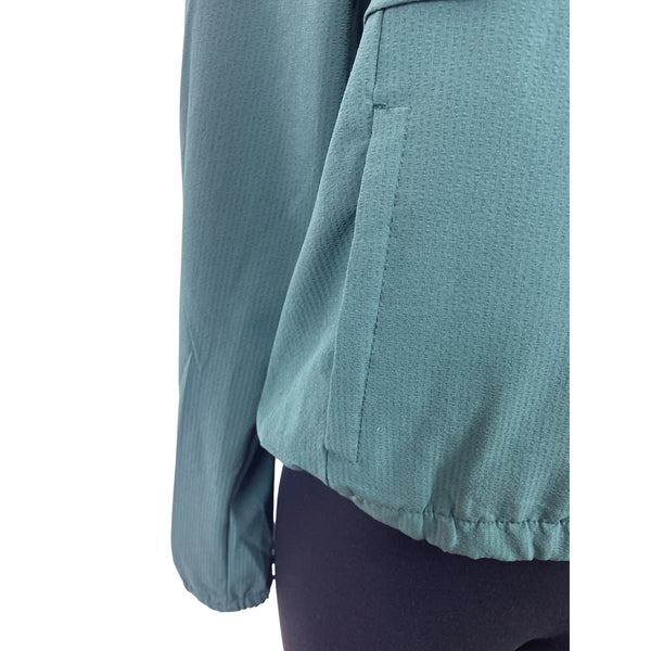 New Balance Womens Green Quarter Zip Pullover Jacket Lightweight Sz S - New