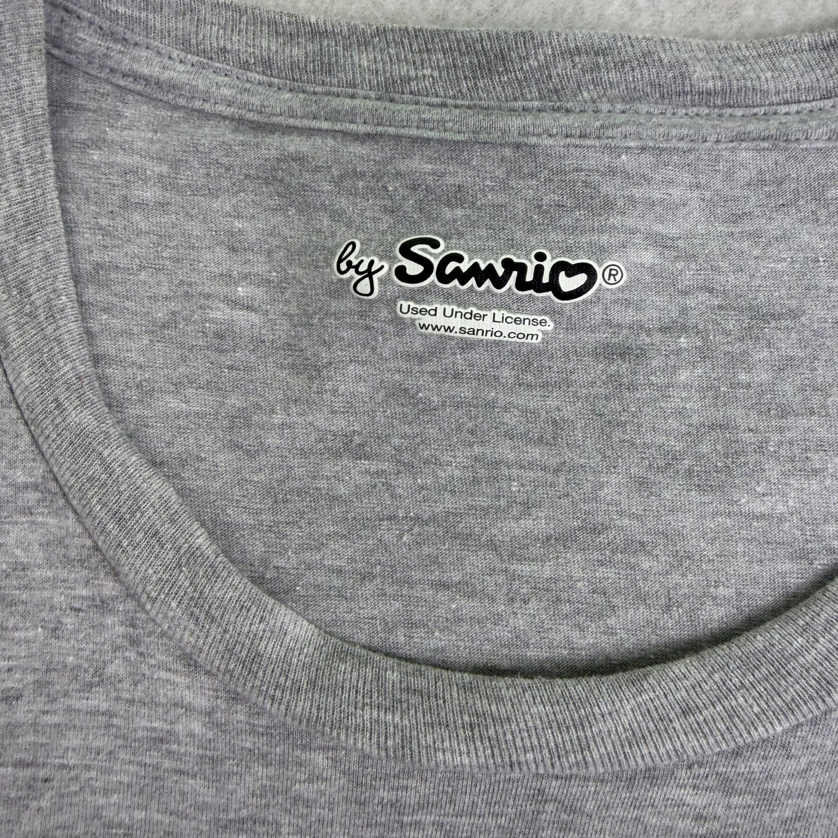 Sanrio Men Gray Cotton/Polyester Gudetama Graphic T-Shirt Humor Cute Design