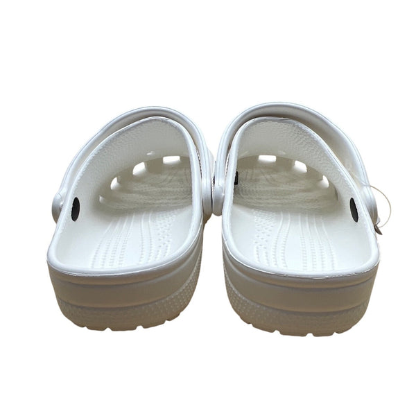Crocs White Classic Clog Lightweight Slip-On Sandals Size M6/W8 - New