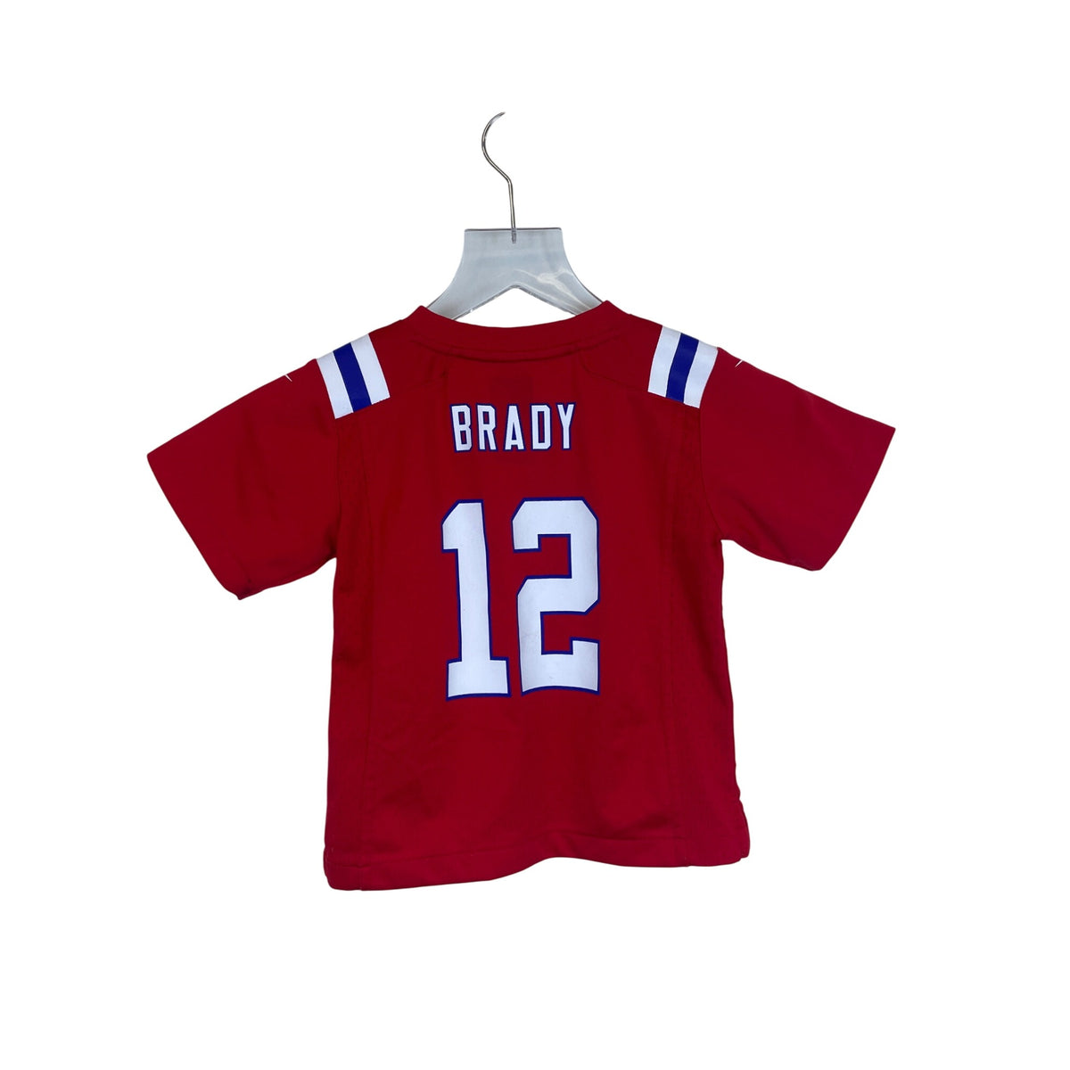 Nike Boys Red On-Field Brady 12 Jersey NFL Authentic Size 4T Lightweight Polyester