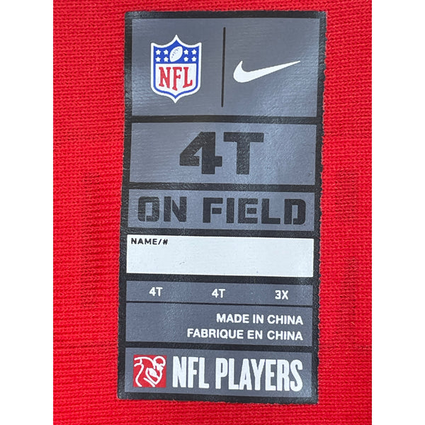 Nike Boys Red On-Field Brady 12 Jersey NFL Authentic Size 4T Lightweight Polyester