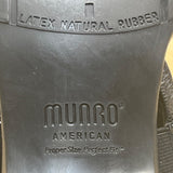 Munro American Black Patent Leather Low Heel Strappy Eclipse Sandals 7.5 New