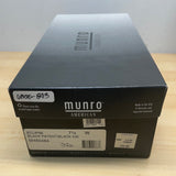 Munro American Black Patent Leather Low Heel Strappy Eclipse Sandals 7.5 New