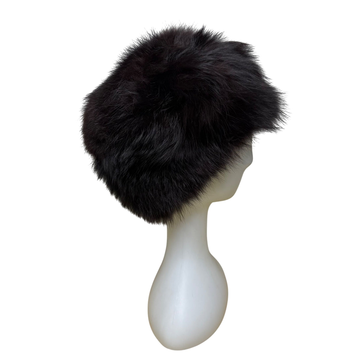 Luxury Womens Black Mink Fur Winter Hat Soft Lined Stylish Cold Weather