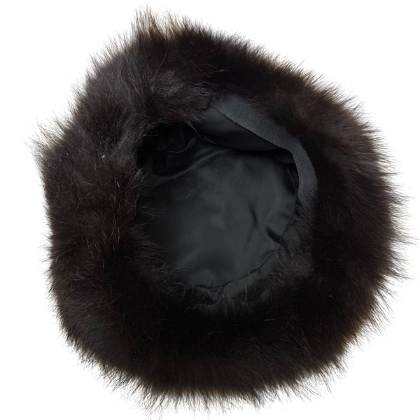 Luxury Womens Black Mink Fur Winter Hat Soft Lined Stylish Cold Weather