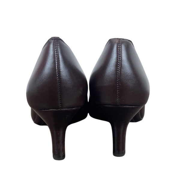 Talbots Brown Heaton Leather Tassel Loafer Pumps Womens Size 9M
