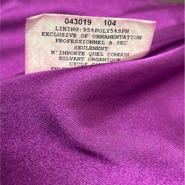 Jessica McClintock Women's Fuschia Ruched Mini Tube Dress With Back Zipper Sz 4