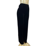 Orvis Women's Straight Leg Flowy and Trendy Black Casual Velvet Pants Sz M