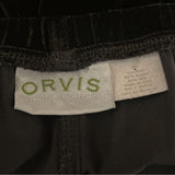 Orvis Women's Straight Leg Flowy and Trendy Black Casual Velvet Pants Sz M