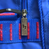 Trafalgar Unisex Blue Rainbow Stripes Crossbody Bag Sz M