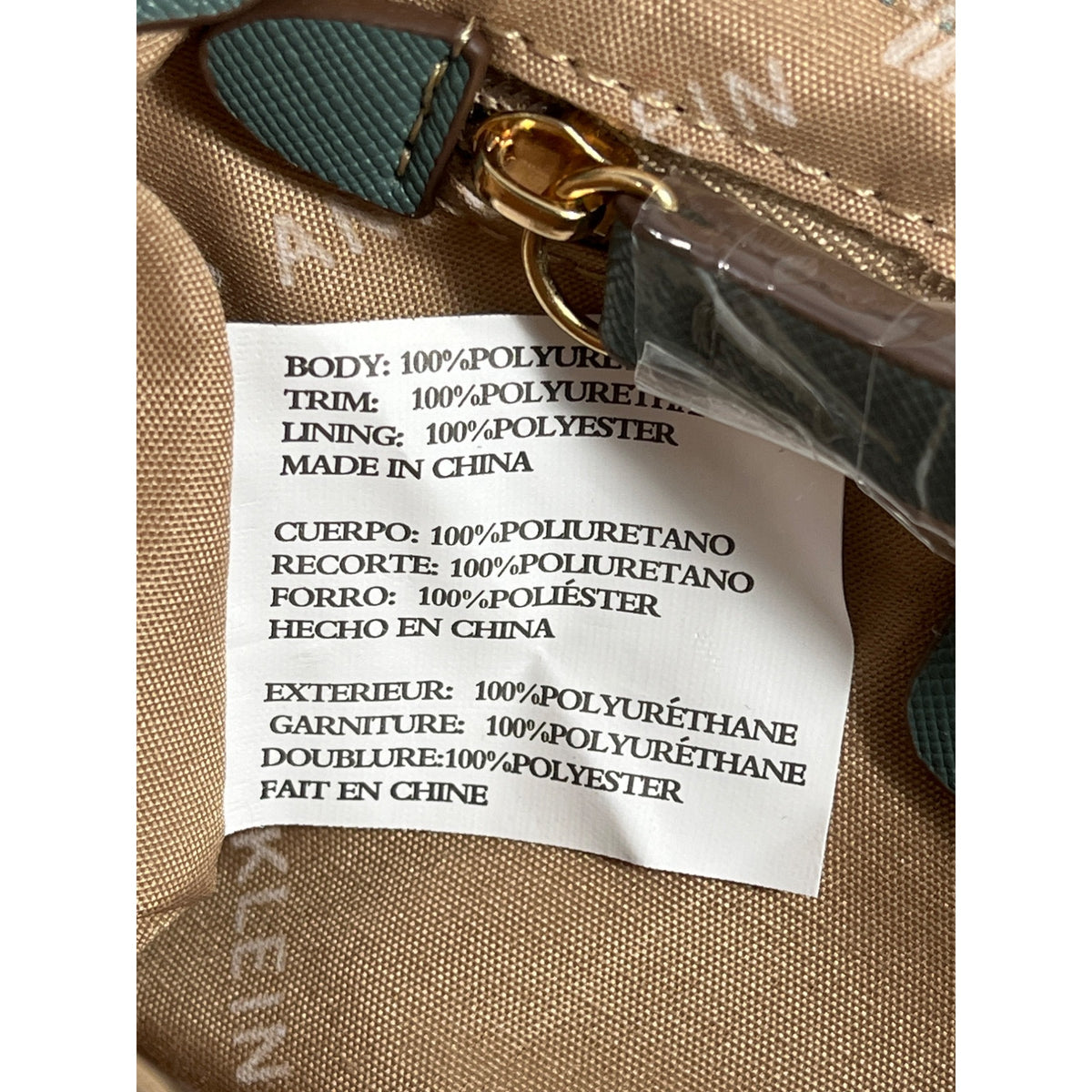 Anne Klein Women's Aqua Blue With Gold Tone Accents Crossbody Purse Sz S - NWT