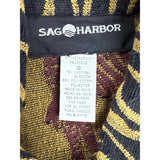 Sag Harbor Womens Multicolor Zebra Print Button-Up Jacket Sz 10