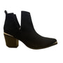 Journee Collection Women’s Black Faux Suede Wide Width Ankle Booties Size 12