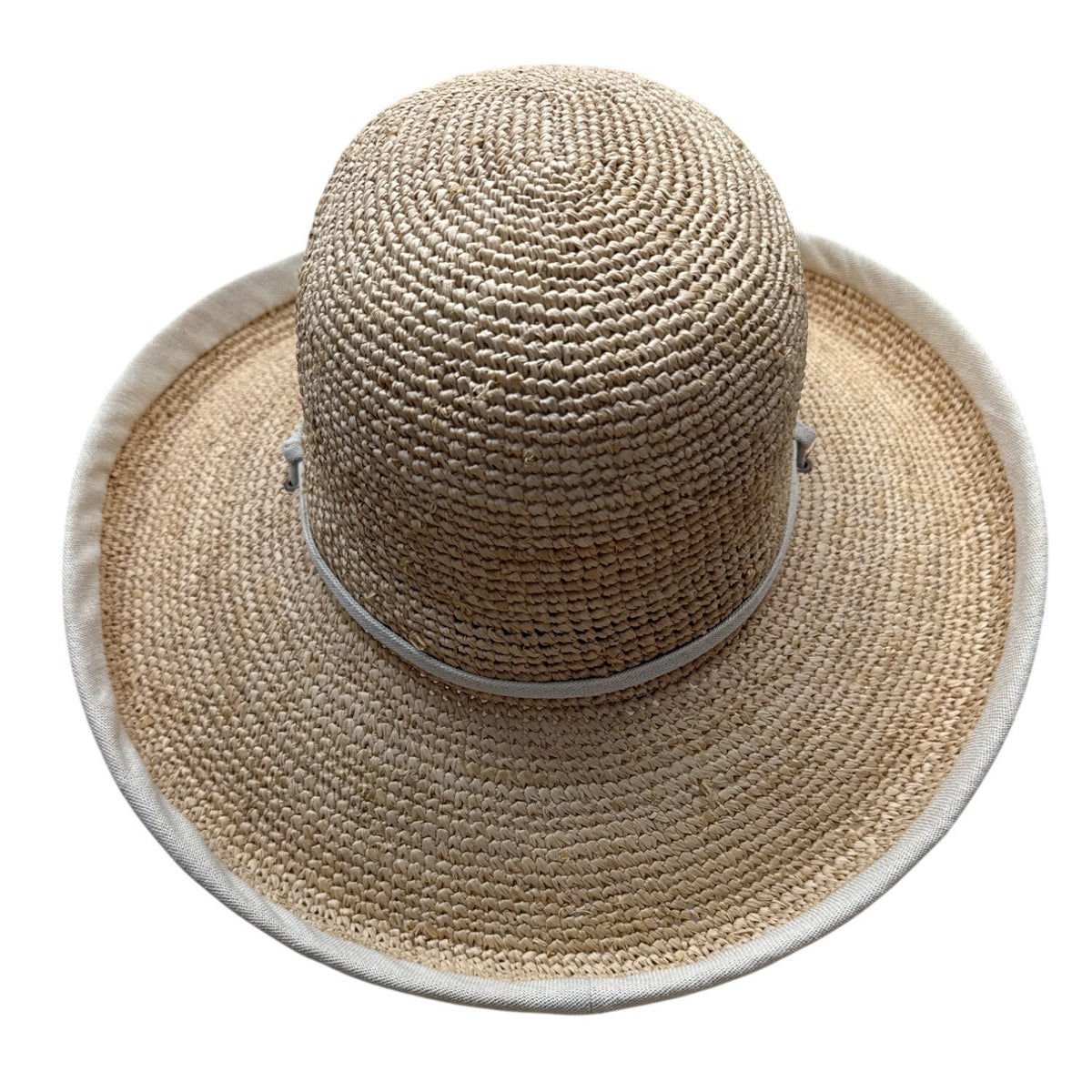 Scala Collezione Womens Natural Fiber Wide Brim Sun Hat W/ Chin Cord One Size