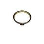 Coach Womens Gold Burgundy Enamel C Logo Hinged Bangle Bracelet Size M/L