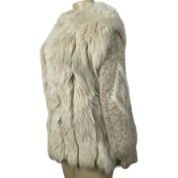 Unbranded Multi-Use White Fur Vest/Jacket for Women
