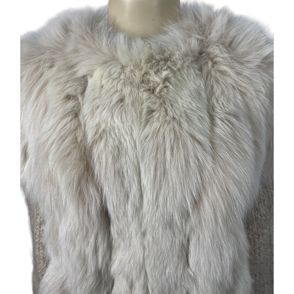 Unbranded Multi-Use White Fur Vest/Jacket for Women