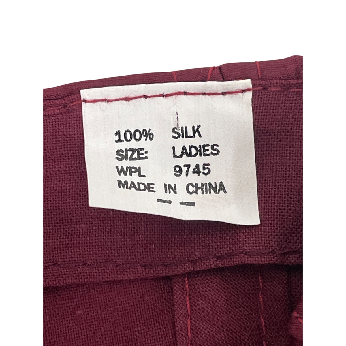 Silk Burgundy Ladies Cap 100% Silk Adjustable Lightweight Baseball Hat Made In China
