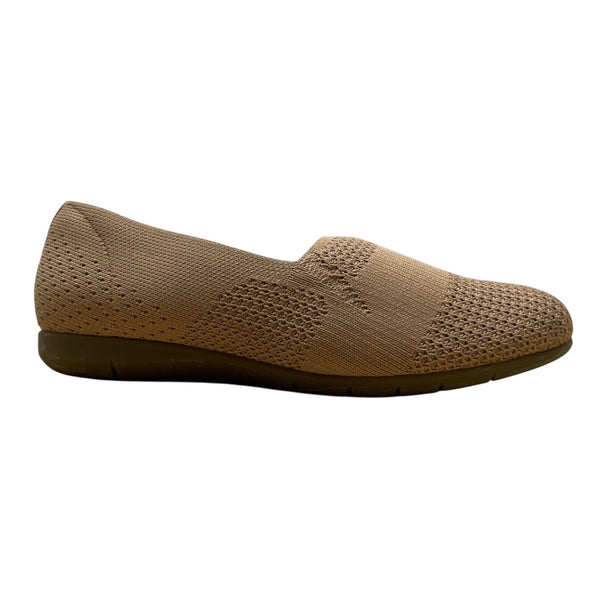 Comfort View Womens Tan Beige Slip-On Tessa Casual Flats Shoes Size 9.5W