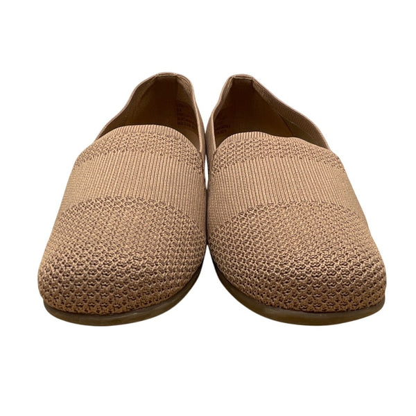 Comfort View Womens Tan Beige Slip-On Tessa Casual Flats Shoes Size 9.5W