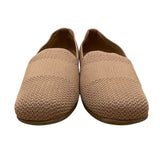 Comfort View Womens Tan Beige Slip-On Tessa Casual Flats Shoes Size 9.5W