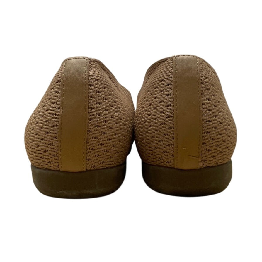 Comfort View Womens Tan Beige Slip-On Tessa Casual Flats Shoes Size 9.5W