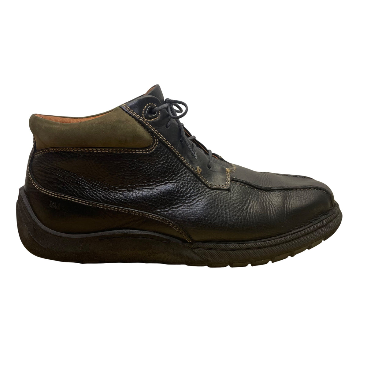 Johnston & Murphy Men’s Black Leather Ellington Ankle Chukka Boots Size 12M