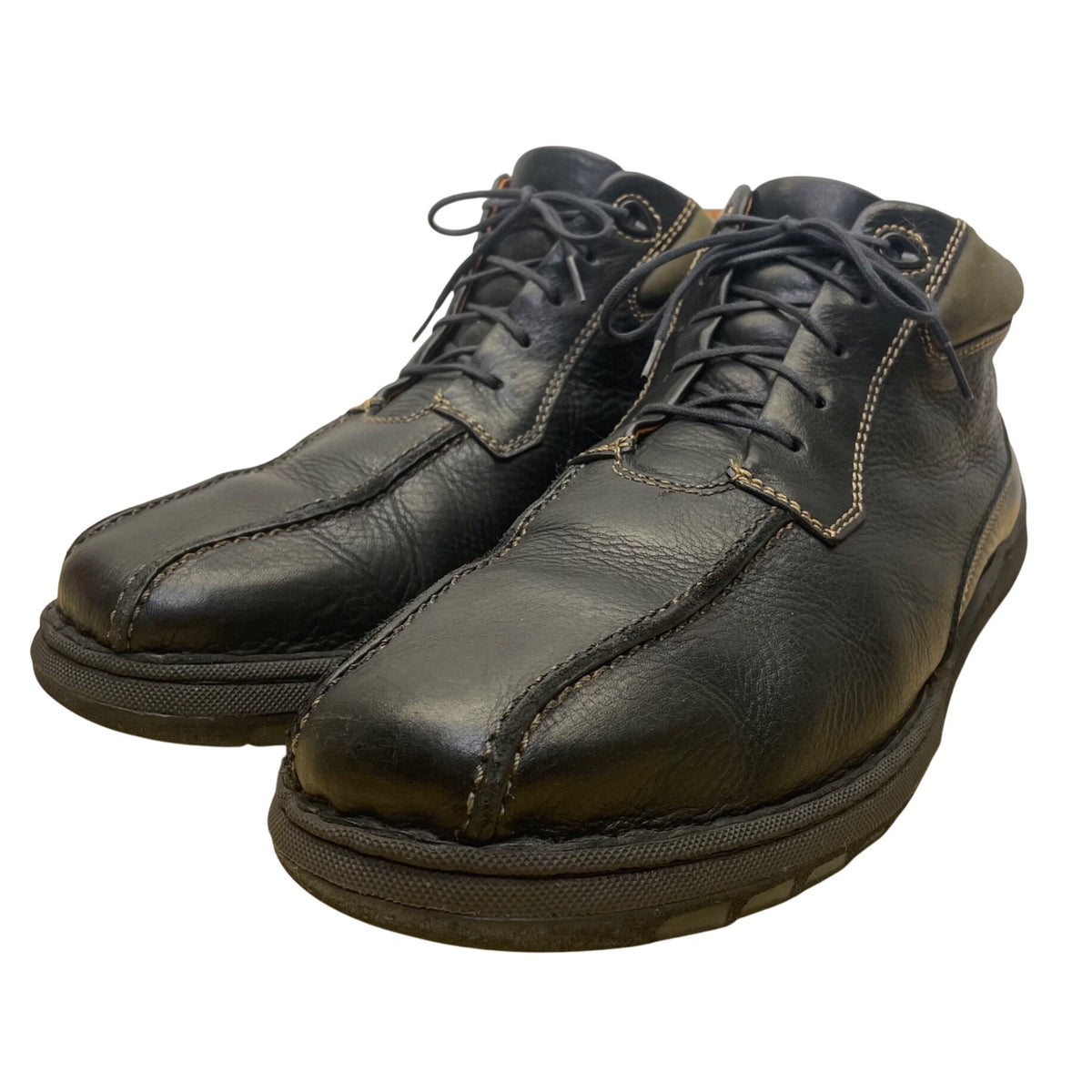 Johnston & Murphy Men’s Black Leather Ellington Ankle Chukka Boots Size 12M