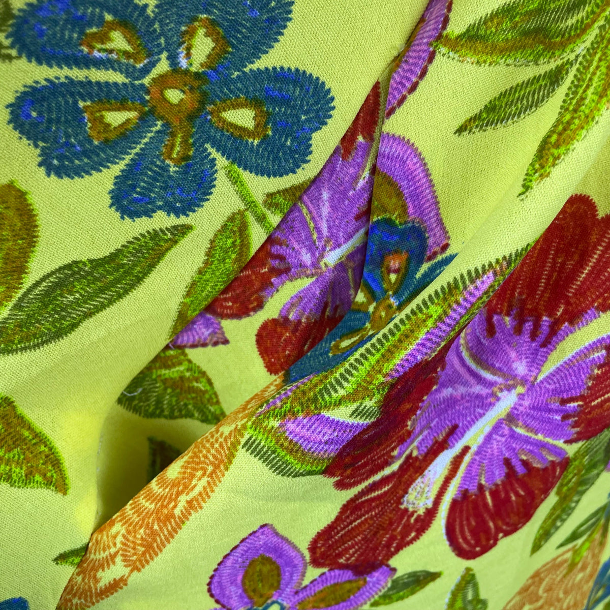 Oddi Womens Yellow Floral Polyester Spandex Square-Neck Dress Long Sleeve Size S