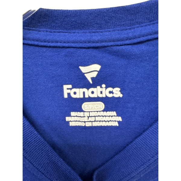 Fanatics Mens Blue Cotton Pitt T-Shirt Size S NCAA Apparel Graphic Tee Sportswear