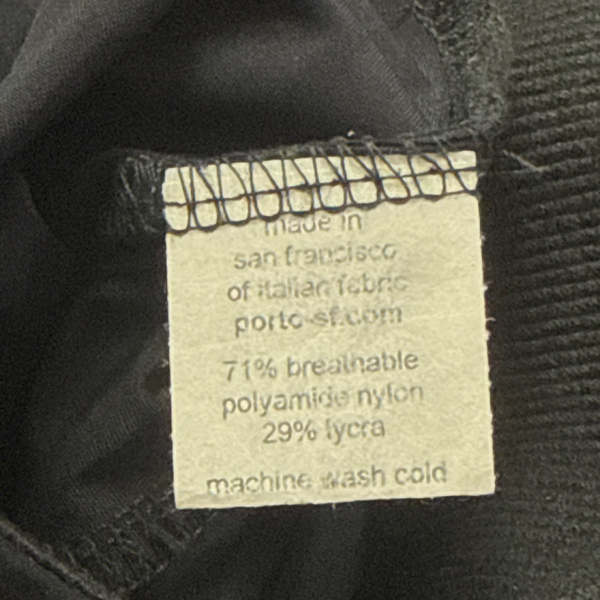 Porto Women’s Black Straight-Leg Pants Side Slits Zip Closure Size 1