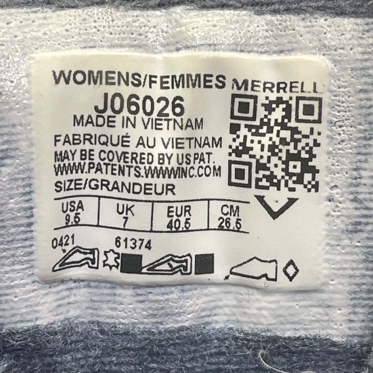 Merrell Women’s Gray Mesh & Suede Vibram Soles Upper Hiking Shoes Size 9.5