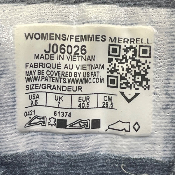 Merrell Women’s Gray Mesh & Suede Vibram Soles Upper Hiking Shoes Size 9.5