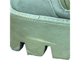 Franco Sarto Womens Lace-Up Side Zip L Margey 2 Combat Boots Olive Green Size 9M
