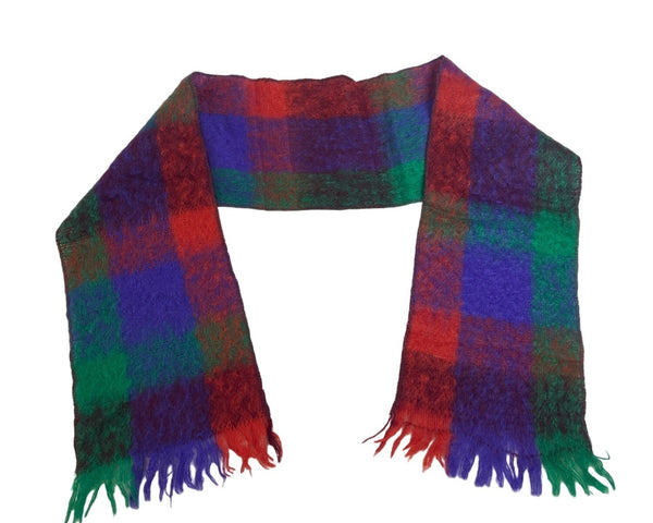 Waverley Multicolored Colorblock 100% Mohair Wool One Size