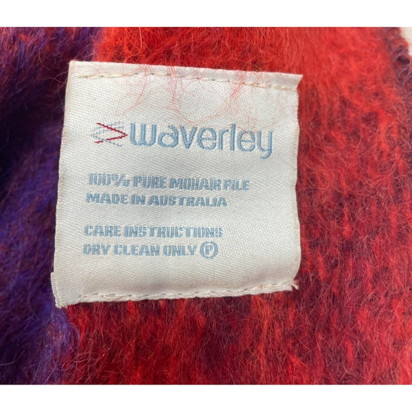Waverley Multicolored Colorblock 100% Mohair Wool One Size